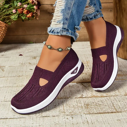 🔥 Promotion 🔥- Women's comfortable breathable knitted sneakers