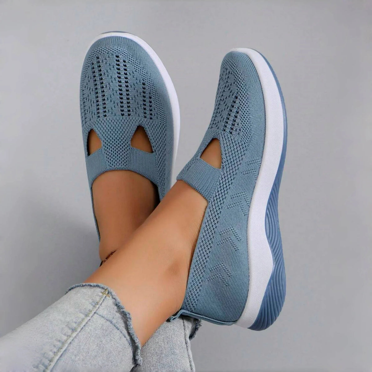 🔥 Promotion 🔥- Women's comfortable breathable knitted sneakers