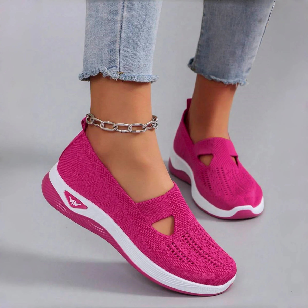 🔥 Promotion 🔥- Women's comfortable breathable knitted sneakers