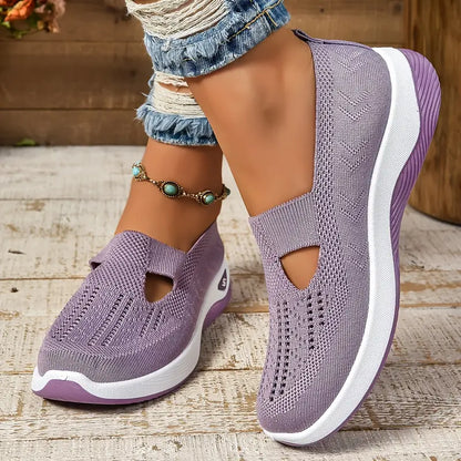 🔥 Promotion 🔥- Women's comfortable breathable knitted sneakers