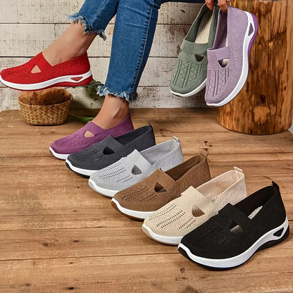 🔥 Promotion 🔥- Women's comfortable breathable knitted sneakers
