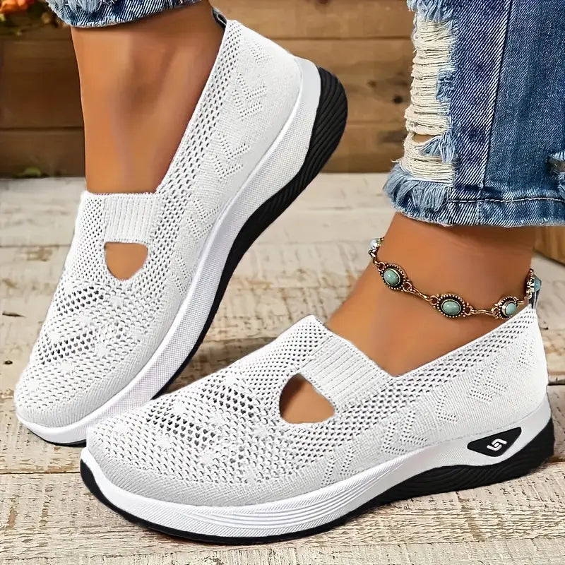 🔥 Promotion 🔥- Women's comfortable breathable knitted sneakers