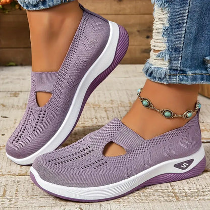 🔥 Promotion 🔥- Women's comfortable breathable knitted sneakers