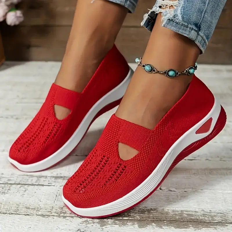 🔥 Promotion 🔥- Women's comfortable breathable knitted sneakers