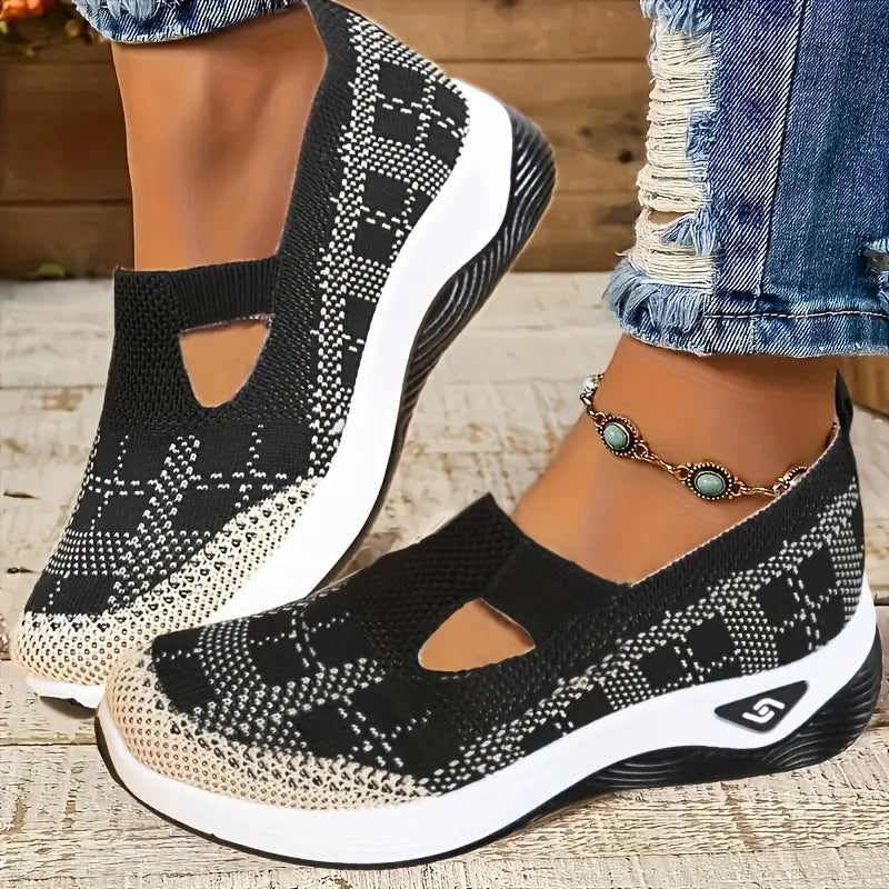 🔥 Promotion 🔥- Women's comfortable breathable knitted sneakers
