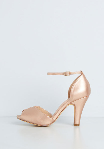Shine So Fine Ankle Strap Heel