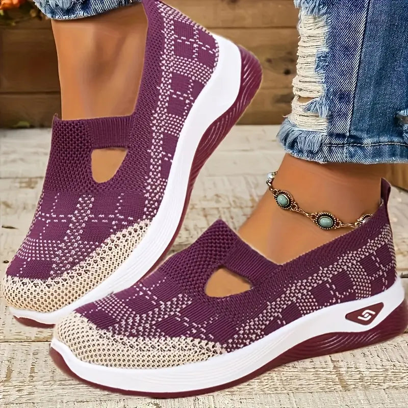🔥 Promotion 🔥- Women's comfortable breathable knitted sneakers